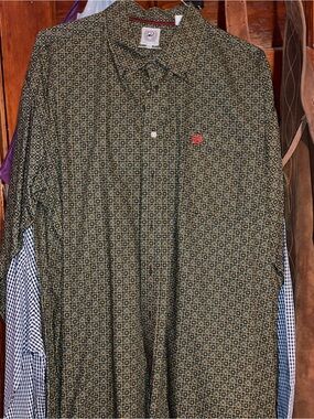 CINCH Men's Button-Down Geometric Print XXL